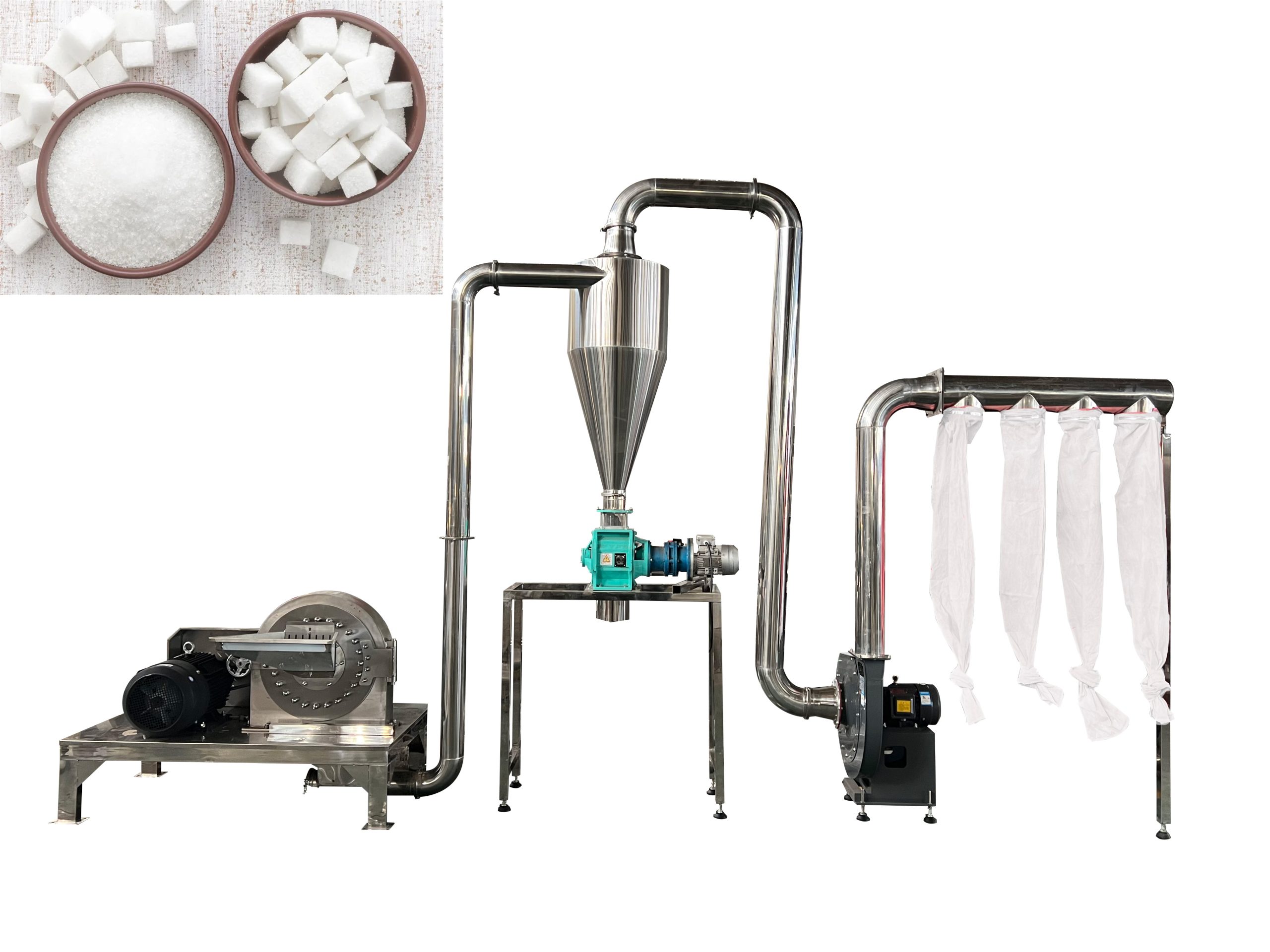 From Coarse Sugar to Icing Sugar: Sugar Grinders Make Sugar Processing More Flexible
